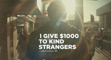I give $1,000 to kind strangers video