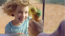 Little girl who lives in a rural area gets to experience ordering ice cream from an ice cream truck. Two others also have first experiences: a soccer player and a sheep farmer. 