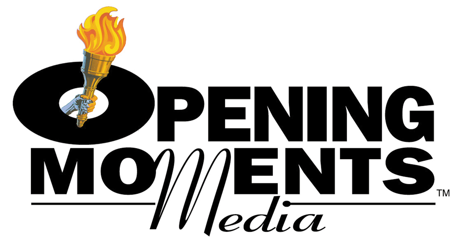 Opening Moments Media logo containing a flame and the name of the company