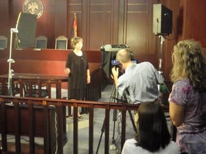 Supreme Court Justice speaks to Jurors about their role in bringing about justice.