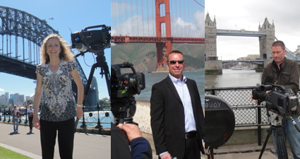 Filming in Sydney, London and San Francisco